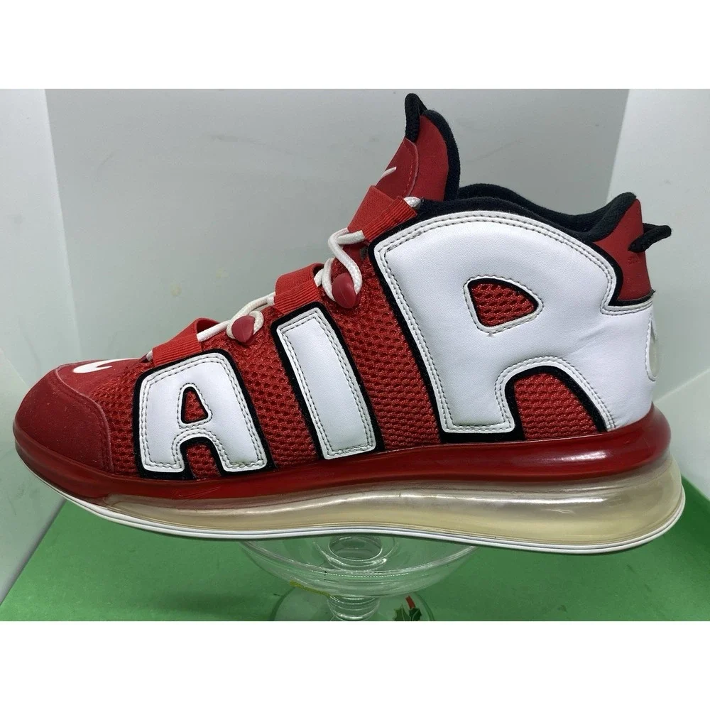 Nike Air Max More Uptempo 720 University Red CJ3662-600 Mens Sz 10.5